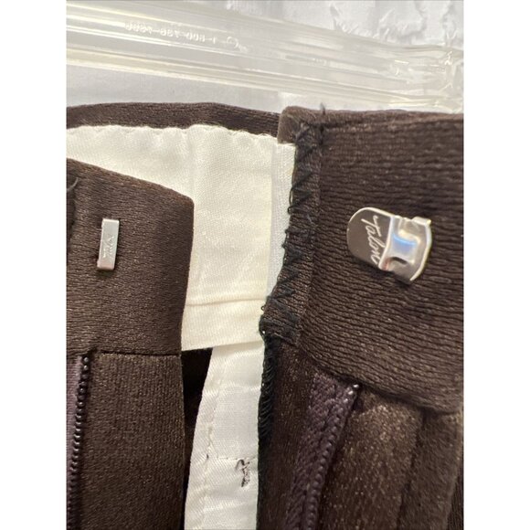 VTG Authentic Knit 100% Polyester Brown Dress Pants Mens 36 USA Made Ban-Rol - Picture 8 of 16